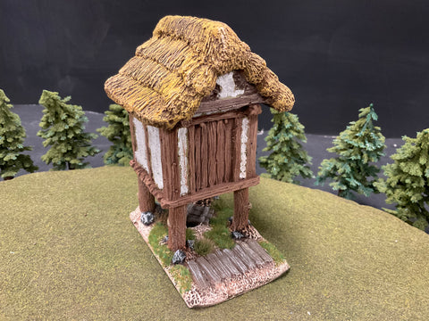 Thatched raised storehouse