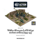 Waffen SS 105mm medium artillery gun and crew 1943-45