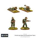 Chindit light mortar and flamethrower teams
