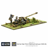 German Heer 75mm pak 40 anti tank gun 1943-45