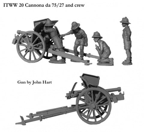 ITWW 20 Italian Cannone da 75/27 and crew