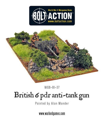 British Army 6 pdr AT Gun