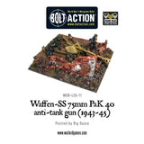 Waffen SS 75mm pak 40 anti tank gun 1943-45