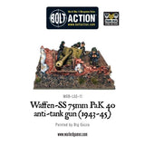 Waffen SS 75mm pak 40 anti tank gun 1943-45