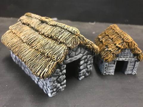 Thatched Stone house set