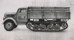 Maultier half tracked truck with open back