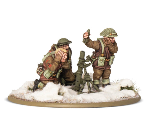 British / Canadian Army Winter Medium mortar team