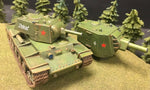 KV 1/2 Heavy Tank. painted