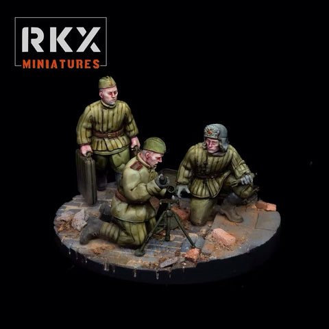 Soviet light mortar team