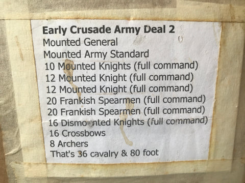 Early Crusades Army box
