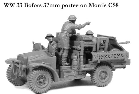 WW33 Morris 37mm portee
