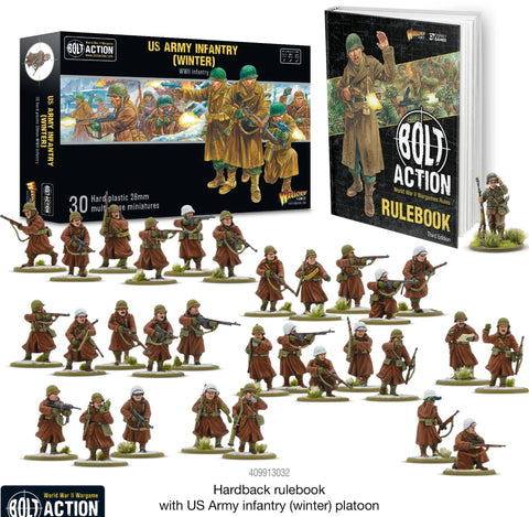 US Army Infantry Platoon (winter) with 3rd edition Rules