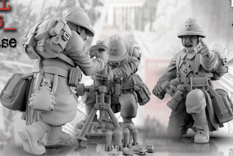 French Army Light mortar platoon