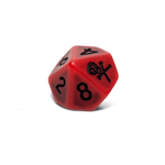 Set of 6 blood dice (d10’s)