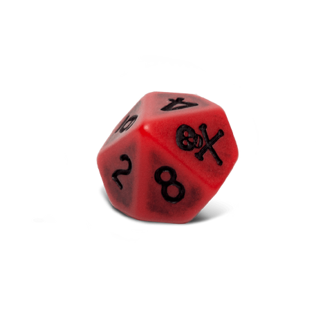 Set of 6 blood dice (d10’s)