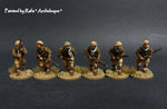 FWW 8 Free French Foreign Legion advancing wearing helmets