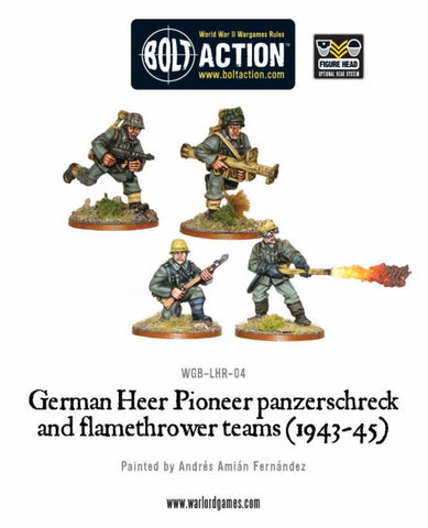 Heer Pioneer Panzerschreck & Flamethrower teams