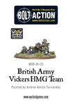 British Army Vickers machine gun team