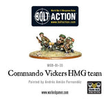 Commando Vickers machine gun team
