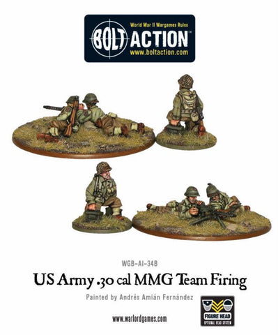 US Army 30 cal MMG team firing