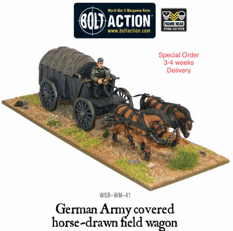 German army covered field wagon