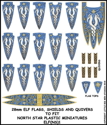 Elf Banner and Shield Transfers 1