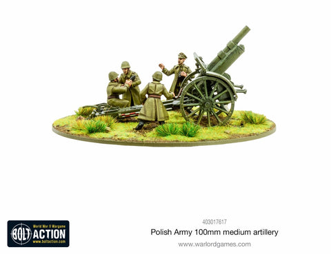 Polish Army 100mm Medium Howitzer