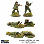 Australian Flamethrower, light mortar and sniper teams