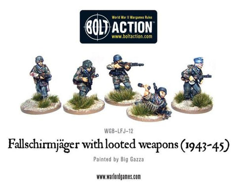 Fallschirmjager with looted weapons 1943-45