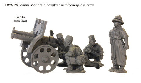 FWW 28 French 75mm Howitzer with Senegalese crew