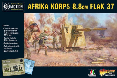 Afrika Korps 88mm AT gun and Crew