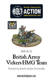 British Army Vickers machine gun team