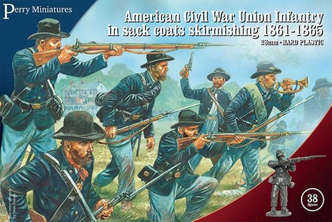 ACW Skirmishing Union Infantry in sackcoats