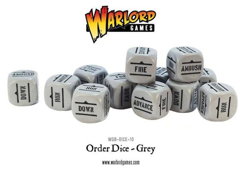 Grey Bolt Action order dice