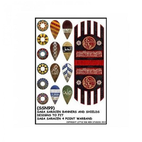 Saracen banner and shield transfers