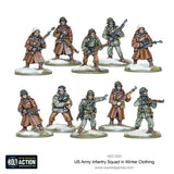 US Army Infantry Squad In Winter Dress