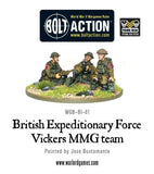 British BEF Vickers machine gun team