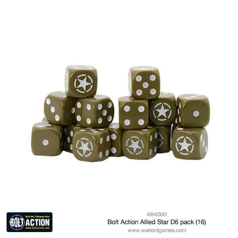 Allied Stars 6 sided dice