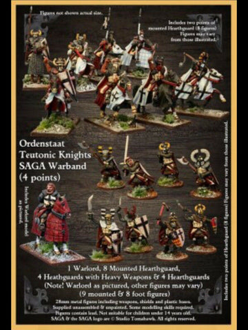 Ordenstaat, Teutonic Knights 4 pt Saga Warband